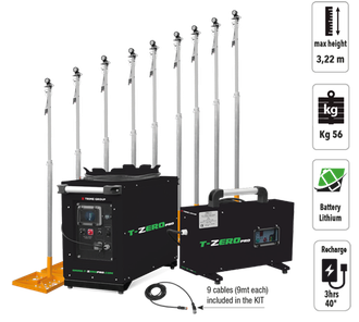 Мачта освещения TRIME X-Rail kit аккумуляторная, комплект