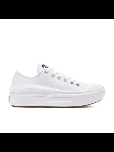 Кеды Converse Chuck Taylor Move белые низкие на платформе 570257C