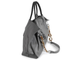 (АРТИКУЛ: 9617/2) СУМКА ЖЕНСКАЯ БОЛЬШАЯ, НАТУРАЛЬНАЯ КОЖА, СEРАЯ С ЧЕРНЫМИ РУЧКАМИ, ПЛЕЧЕВОЙ РЕМЕНЬ С ЦЕПОЧКОЙ