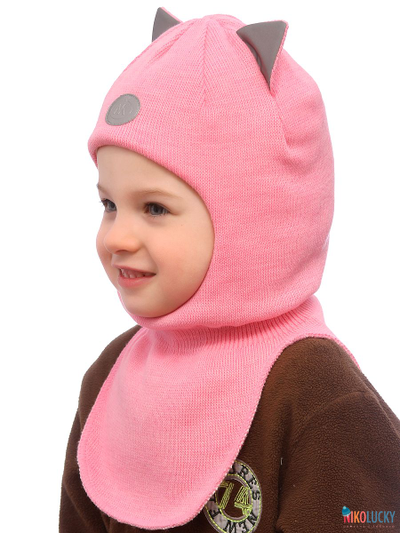 Шапка-шлем "Cat"   22101-03, цвет розовый р. 52-54