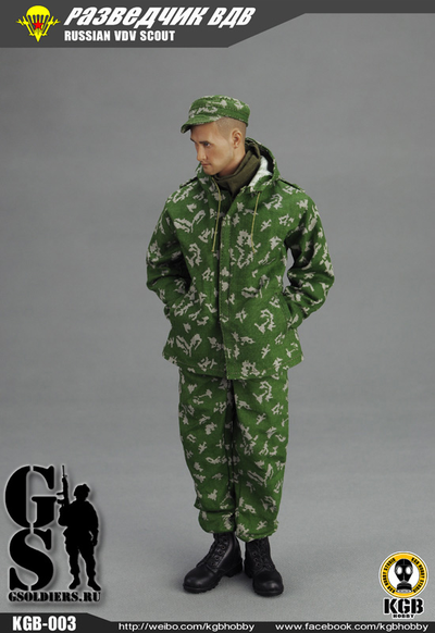 Разведчик ВДВ - коллекционная фигурка 1/6 KGB-003 Russian VDV Scout - KGB Hobby