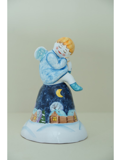 Колокольчик с ангелом (зимний)