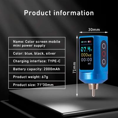 Беспроводной блок питания Yilong B50 Tattoo Power Pack RCA Black