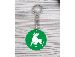 Брелок символика "Быка" с гравировкой №52