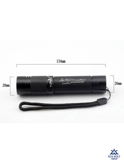 Фонарь подводный Yupard-Mini L2-1200Lm-белый 13см, кнопка