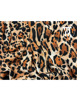 лоскут шифон-стрейч принт леопард 2м