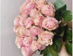 Букет из 25 роз сорта  "Pink Mondial"