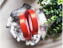 Лента атласная 1.2 см., рулон (23м.), КРАСНЫЙ