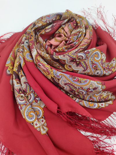 Павловопосадский платок Восточные сладости 1429-5