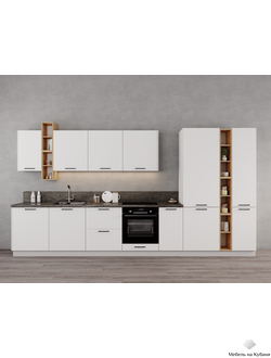 Кухня «Фортуна» Белый модульная