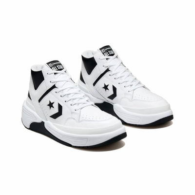 Мужские черно-белые высокие Кроссовки Converse Weapon Cx 172838C