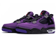 Nike Air Jordan Retro 4 Travis Scott Purple Suede X вблизи