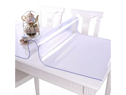 Клеёнка термостойкая толщина 0,8мм*0,8м мягк. стекло [36166]