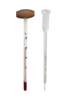 Термометр для вина 0°C /+30°C цена деления 1°C + виномер