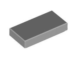 Tile 1 x 2 with Groove, Light Bluish Gray (3069b / 4211414)