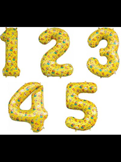 Фольгированная цифра 86 см