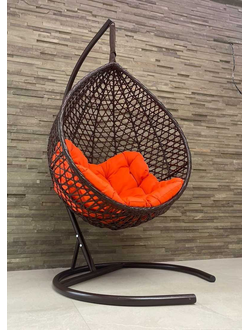 Подвесное кресло-кокон ЛАУРА Montblanc (Монблан) коричневый + каркас