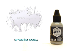 Pacific88: Краска акриловая Aero Easy Metal M-36 "Алюминий светло-серый" (18 мл.)