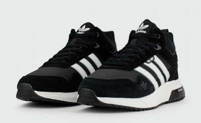 Adidas Retropy F2 Mid With Fur Black White