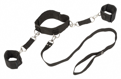 1058-02 Ошейник с наручниками Bondage Collection Collar and Wristbands Plus Size