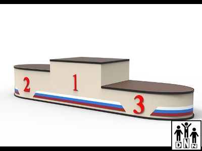 Пьедестал почета серии "Стандарт" цельно-каркасный ПС-5