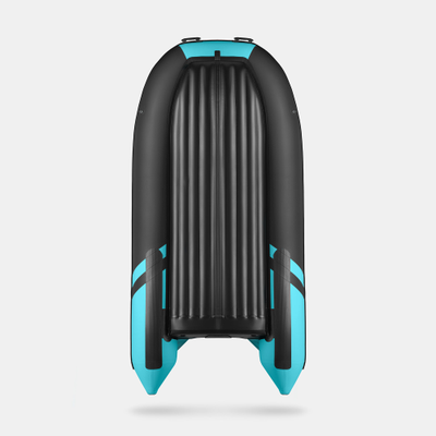 Моторная лодка GLADIATOR E380S черно-бирюзовый