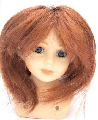 Парик для куклы, на голову 4-5 см, цвет Махагон