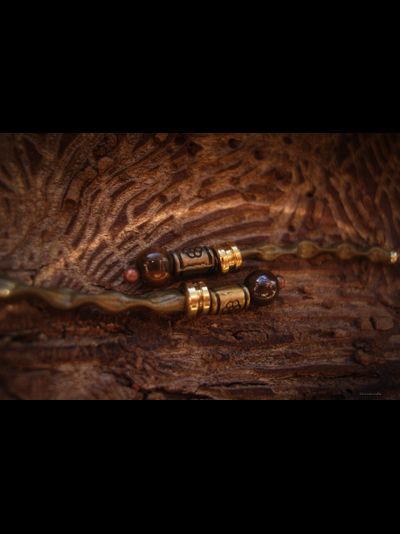 Бохо-серьги "Тропа по Редколесью"