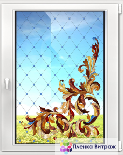 Витражная пленка  KL №64