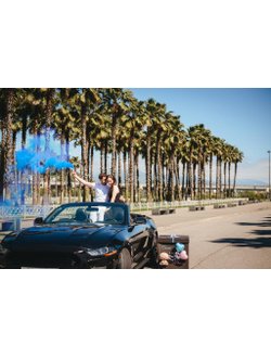 Коробка-сюрприз чёрная на гендер-пати