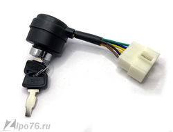 Замок зажигания на мотоблок генератор культиватор 6 контакта 168F 2500