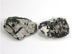 Турмалин зеленый на кварце, в ассортименте, Бразилия (34*35*16 мм, 18 г) №36197