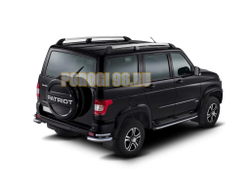 Защита заднего бампера d76+d42 уголки для Uaz Patriot (Уаз Патриот) 2014-2016