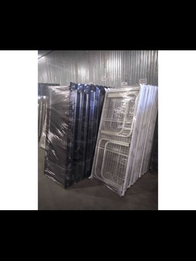 Кровать КМ-1.40 "М", сетка 100х50 мм, порошок, клин, 1976х813х750 мм, 2 усиления