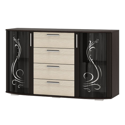 Комод  "Грация" - 4 яшика: 1300*442 ММ, Высота- 770 ММ (БТС)