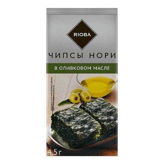 Чипсы нори с оливковым маслом, 4,5г (Rioba)