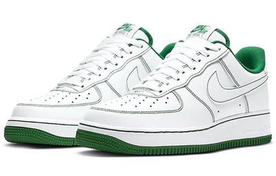 Купить бело-зеленые Кроссовки Nike Air Force 1 07 Contrast Stitch-White Pine Green CV1724-103