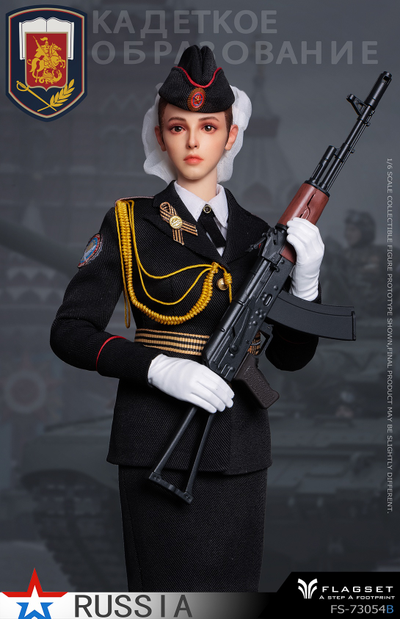 ПРЕДЗАКАЗ - Девушка-кадет - Коллекционная ФИГУРКА 1/6 Russian female soldiers Ninth Women's Military Academy (FS-73054B) - FLAGSET ?ЦЕНА: 18900 РУБ.?