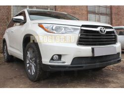 Защита радиатора Toyota HIGHLANDER U50 2013-2016 black низ