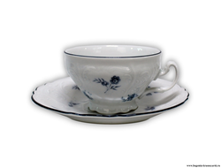 Чашка с блюдцем 205 мл, блюдце 155 см, Bernadotte; декор "Синие мелкие цветы"