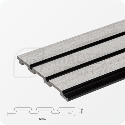 стеновая панель Grace 3D RAIL Ясень серый