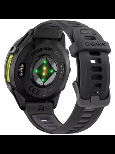 Часы Garmin Forerunner 970 Carbon Grey DLC Titanium Black / Translucent Whitestone