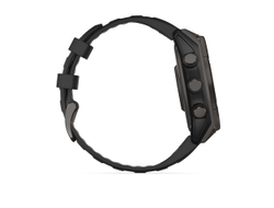 Умные часы Garmin Fenix 8 - 47 мм Solar, Sapphire, титановый угольно-серый DLC с черным ремешком (010-02906-11)