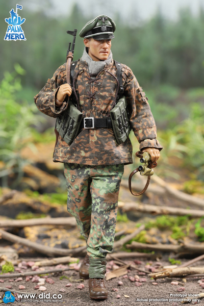 Немецкий лейтенант - Коллекционная ФИГУРКА 1/12 Palm Hero Series WWII German 12th Panzer Division Infantry Lieutenant – Rainer (XD80024) - DID