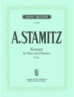 Anton Stamitz (1750–ca.1809) Flute Concerto in D major edited by Walter Lebermann [fl,orch]