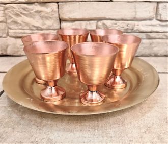 Медные стопки в наборе Россия All-Copper  арт.212