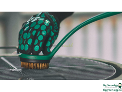 ЩЕТКА ДЛЯ ЧИСТКИ РЕШЁТКИ, ЩЕТИНА НЕРЖ.СТАЛЬ, ЗЕЛЁНАЯ РУЧКА, 127129