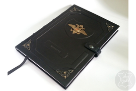 кожаный ежедневник с тиснением и гербом на обложке, именной ежедневник, ежедневник на заказ