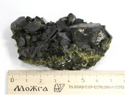 Эпидот, сросток кристаллов, Перу (68*54*27 мм, 129 г) №35872