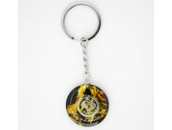 Брелок из натурального янтаря "Рыбы"